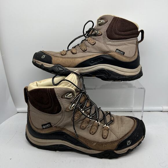 Oboz Boots Womens 8 Juniper Mid Bdry Waterproof WP Hiking Trail Shoes - Picture 1 of 10